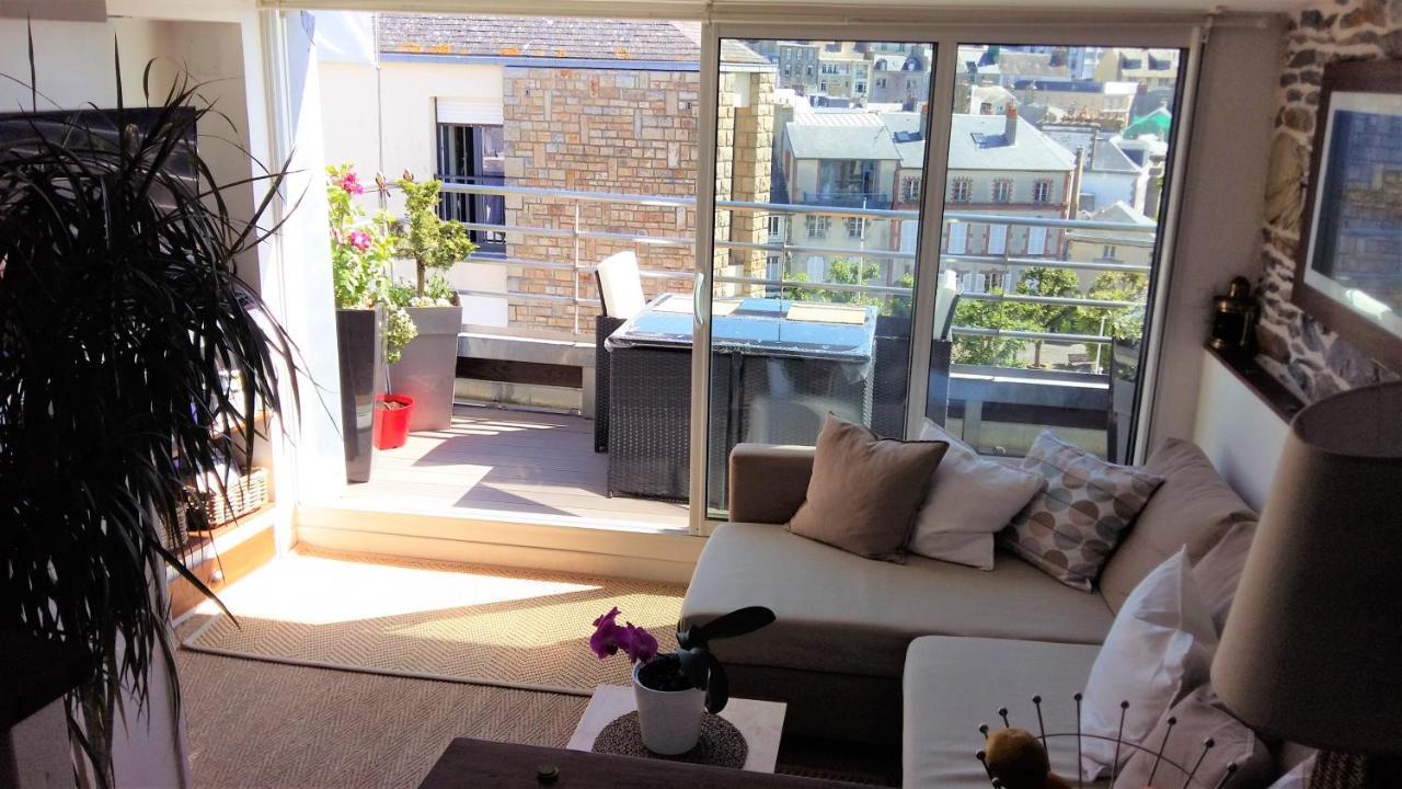 Duplex Terrasse Garage Apartman Granville Kültér fotó