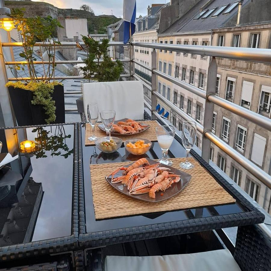 Duplex Terrasse Garage Apartman Granville Kültér fotó